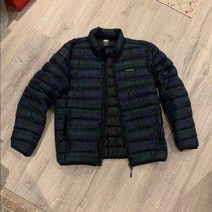 Men’s Roots Puffer Winter jacket Medium Plaid